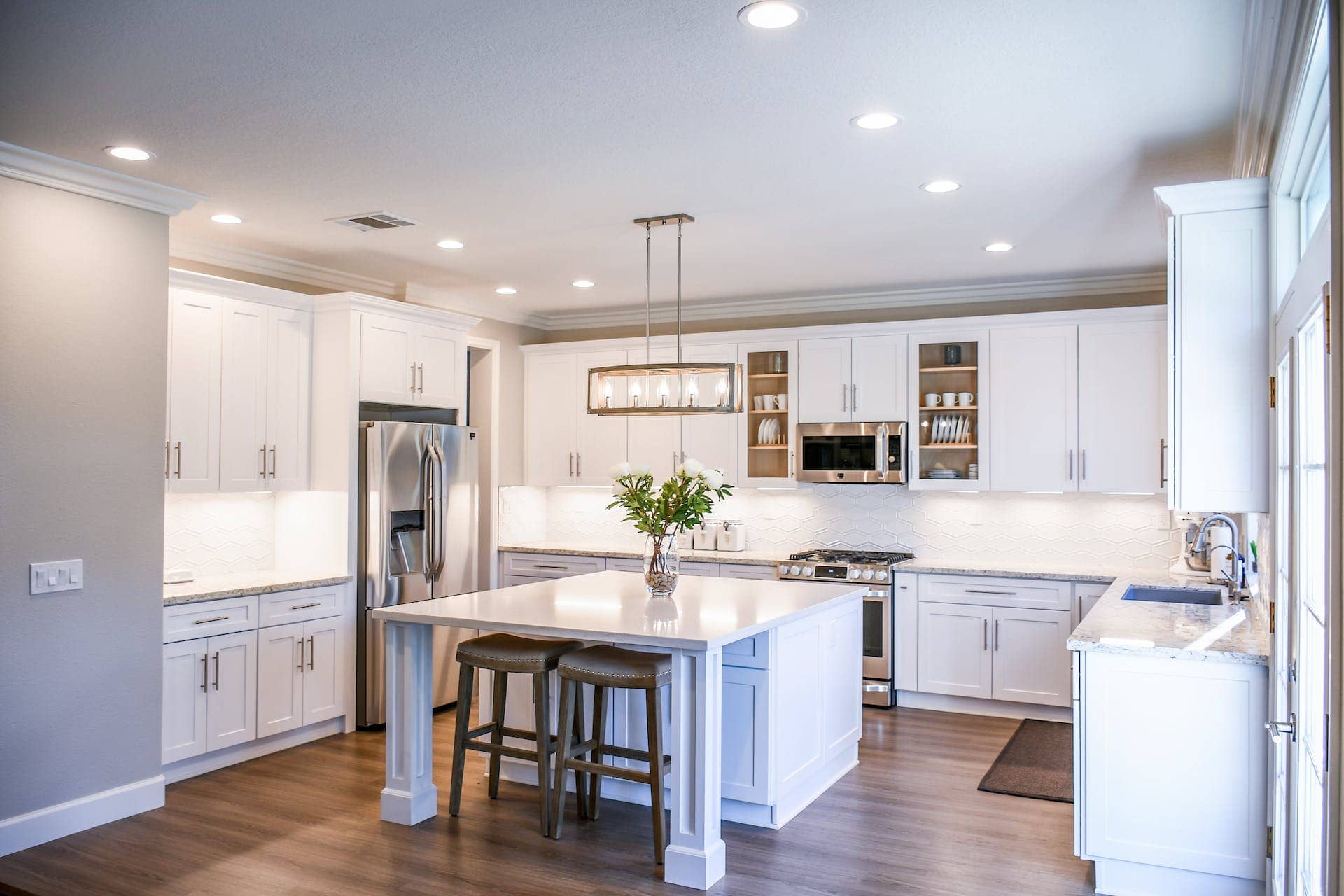 new kitchen in a high end home